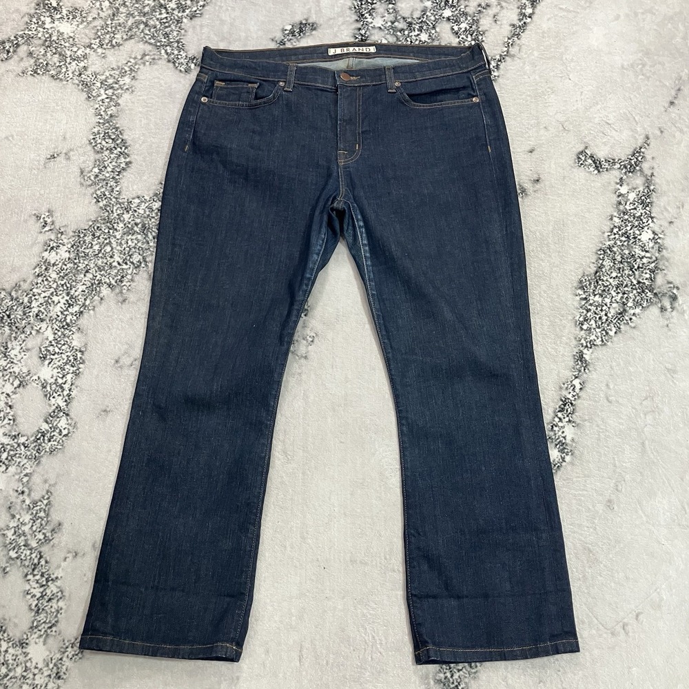 J Brand Denim Dark Wash Straight Leg Jeans Womens Size 32 Made in USA